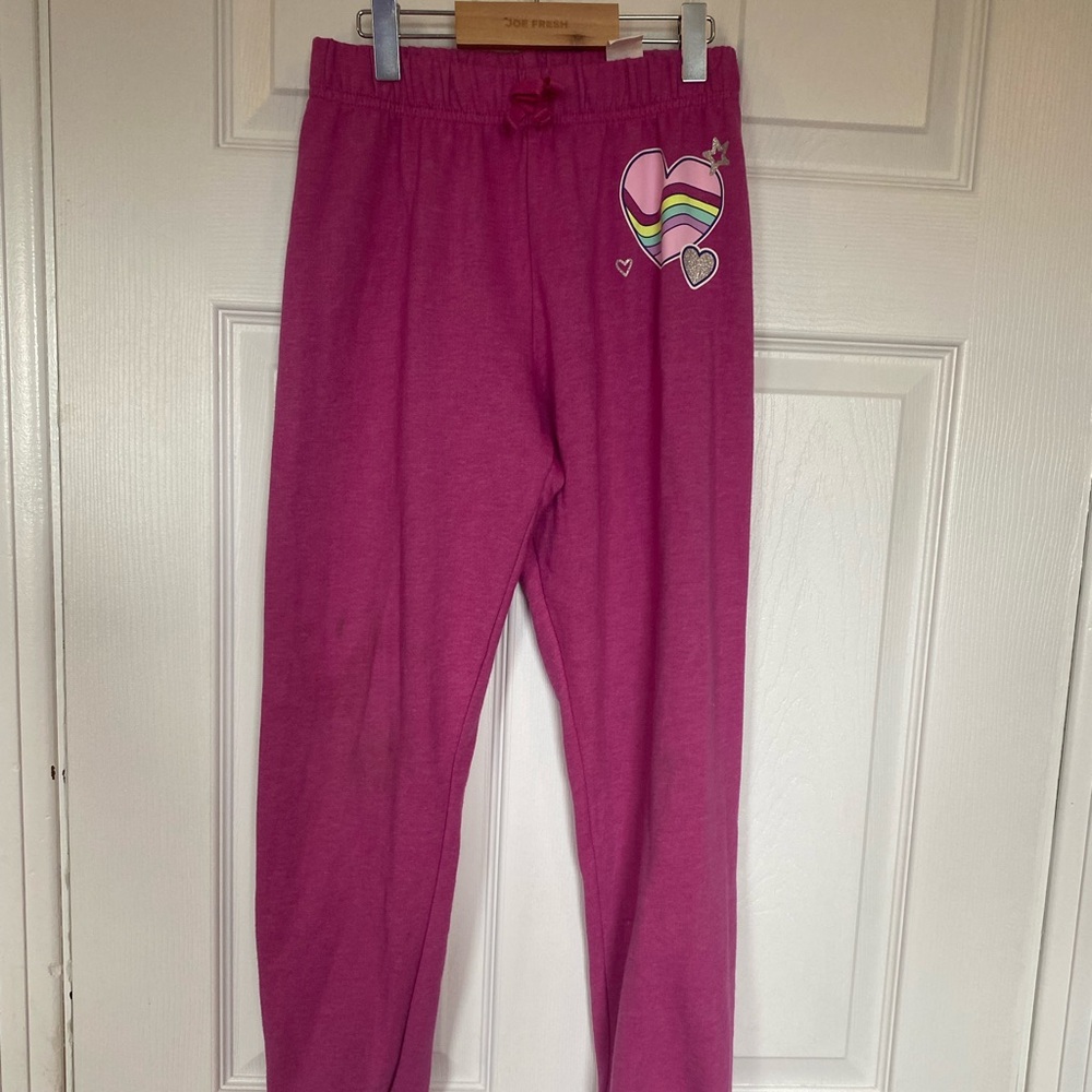 Girls The Children's Place Pink Jogger Sweatpants with Tapered Cuffs